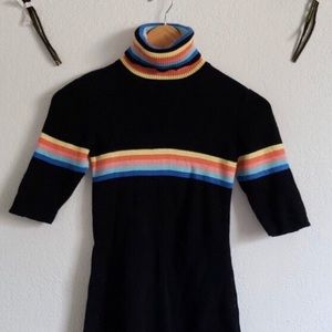 Unif Relly Rainbow Dress Turtleneck